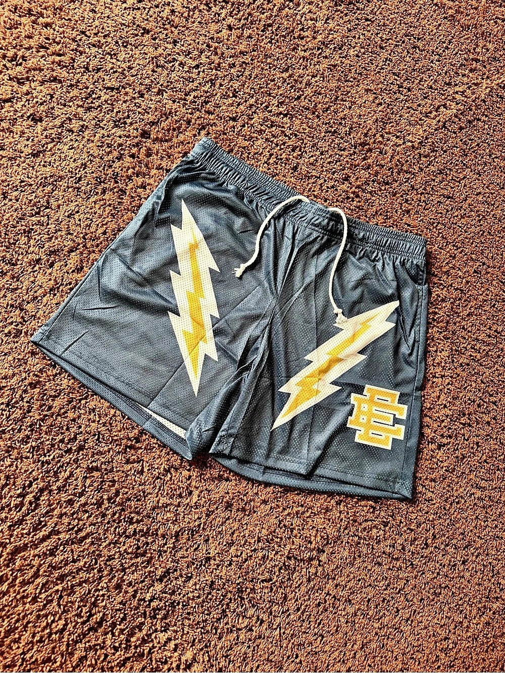 ERIC EMANUEL BLACK LIGHTNING SHORTS
